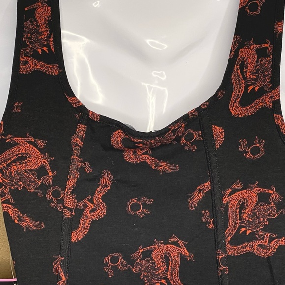 ✨SOLD✨ 🎉3 for $15🎉 Dragon Corset Crop Top - Picture 4 of 4